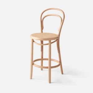 Open TON 14 Bentwood Caned Stool::Beech::Main in zoom modal