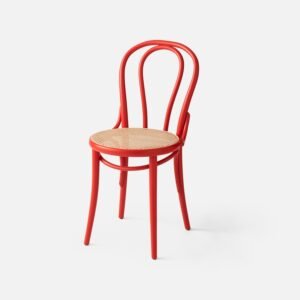 Open TON 18 Bentwood Caned Chair::persimmon::main in zoom modal